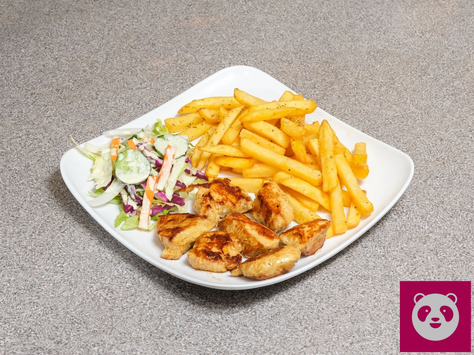 Chicken Shish with Fries at Kebab Time HK